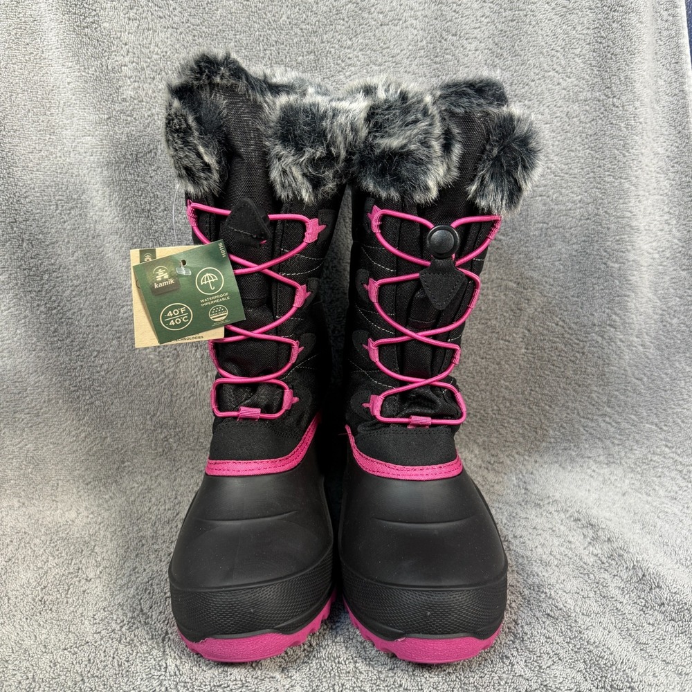 Kamik SNOWANGEL BLK &‎ ROSE Sz 6 Women's